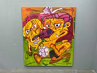 Schilderij - koning! voetbal! - erik kouw - afbeelding 2 van  8