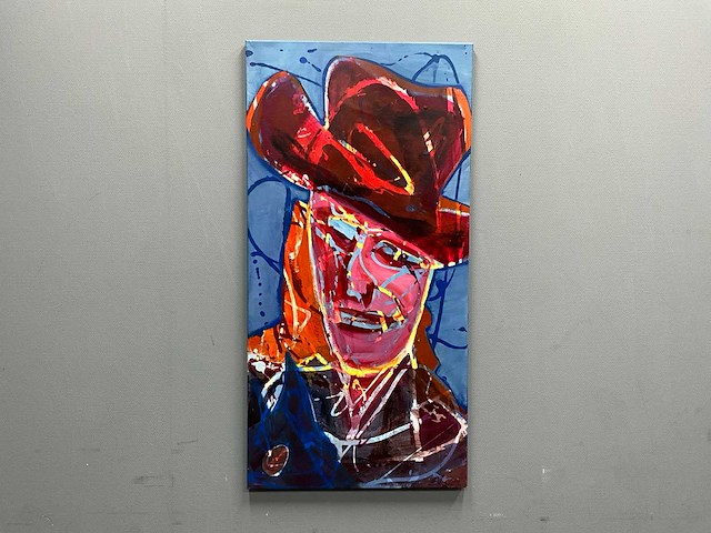 Schilderij - kouwboy - erik kouw - afbeelding 1 van  5