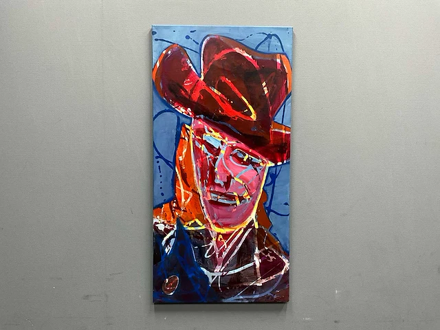 Schilderij - kouwboy - erik kouw - afbeelding 1 van  5