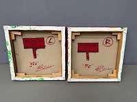 Schilderij - tweeluik - you and me - erik kouw - afbeelding 4 van  6
