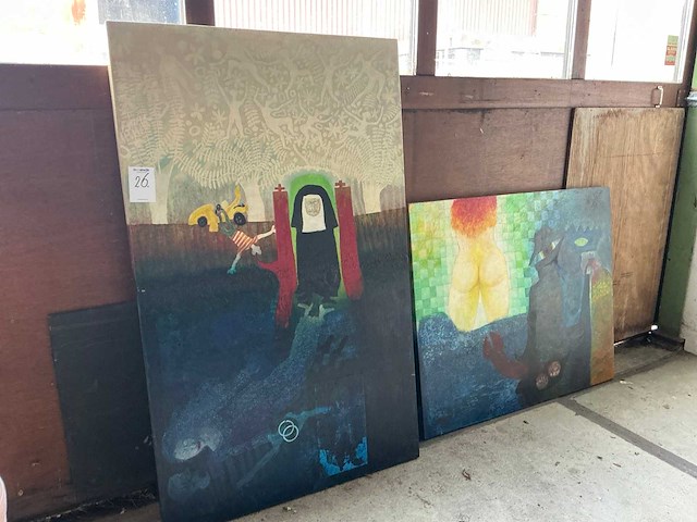 Schilderij (2x) guido eekhoudt - afbeelding 1 van  6