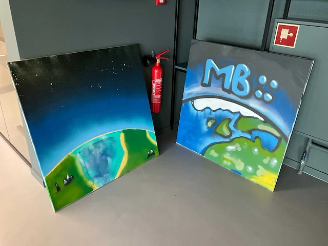 Schilderij (2x) - afbeelding 1 van  3