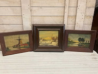 Schilderij (3x) - afbeelding 1 van  6