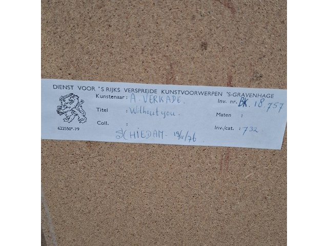 Schilderij, a. verkade, without you - afbeelding 10 van  18