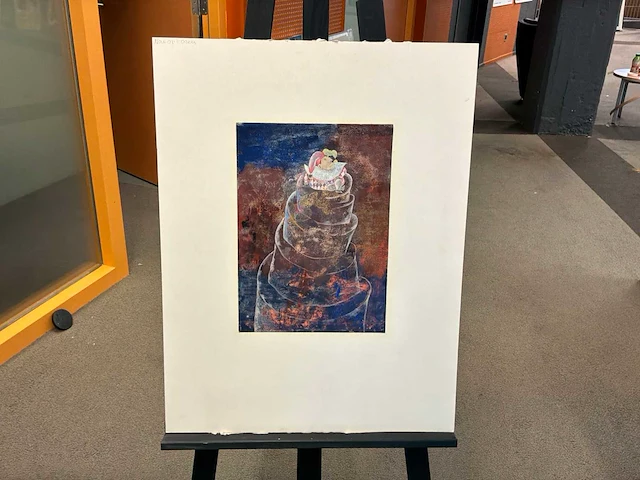 Schilderij “a.g horn- nar op toren” - afbeelding 1 van  8