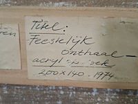 Schilderij, andré dieteren, feestelijk onthaal - afbeelding 10 van  10