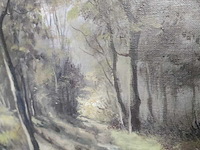 Schilderij antonius baltes van bosaanzicht met water (1895-1975) - afbeelding 2 van  7