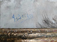 Schilderij antonius baltes van bosaanzicht met water (1895-1975) - afbeelding 3 van  7