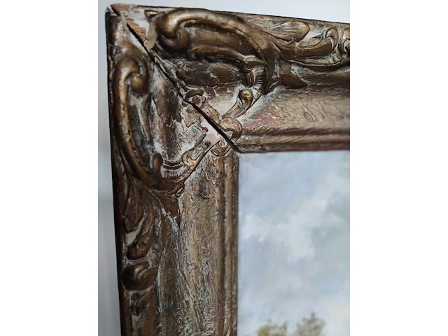 Schilderij antonius baltes van bosaanzicht met water (1895-1975) - afbeelding 4 van  7