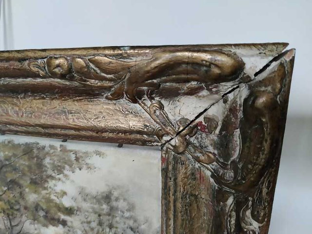 Schilderij antonius baltes van bosaanzicht met water (1895-1975) - afbeelding 5 van  7