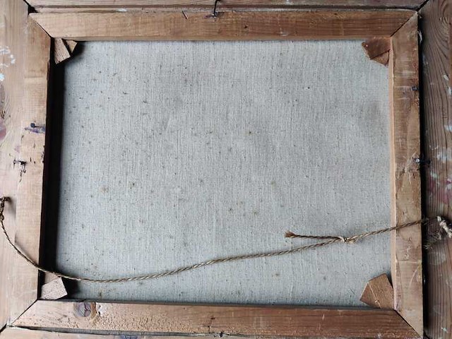 Schilderij antonius baltes van bosaanzicht met water (1895-1975) - afbeelding 7 van  7