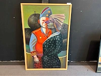 Schilderij “axel gundrum- der tapfere und die schöne”