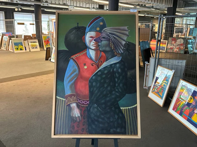 Schilderij “axel gundrum- der tapfere und die schöne” - afbeelding 2 van  6