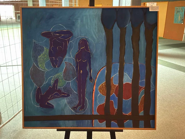 Schilderij “b. oude wolbers- india blauw” - afbeelding 1 van  5