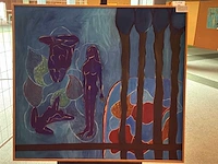 Schilderij “b. oude wolbers- india blauw” - afbeelding 2 van  5