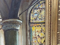Schilderij, 'binnenzijde kerk' - afbeelding 4 van  12