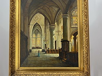 Schilderij, 'binnenzijde kerk' - afbeelding 1 van  12