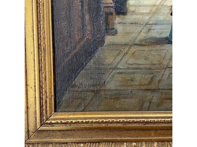 Schilderij, 'binnenzijde kerk' - afbeelding 7 van  12