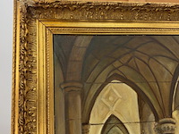 Schilderij, 'binnenzijde kerk' - afbeelding 8 van  12