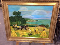 Schilderij: boerenarbeiders - afbeelding 1 van  3