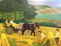 Schilderij: boerenarbeiders - afbeelding 2 van  3