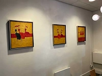 Schilderij dansende dames (3x)