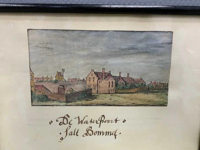 Schilderij de waterpoort salt bommel 295x220 mm - afbeelding 4 van  5