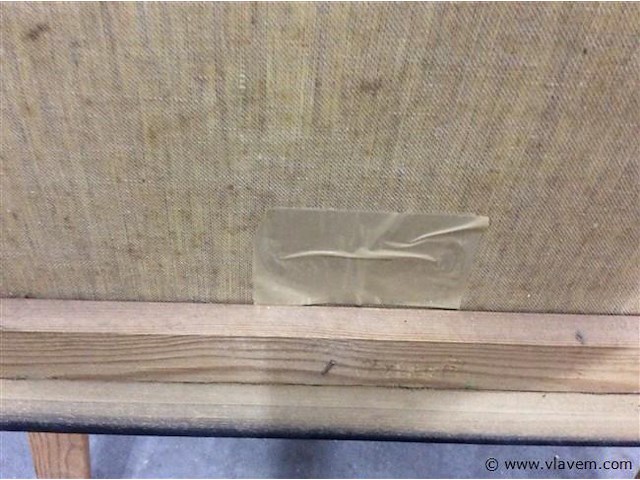 Schilderij: dorpzicht (beschadiging) - afbeelding 4 van  4