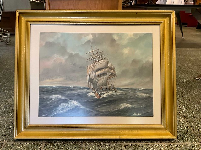 Schilderij “driemaster zeilschip” - afbeelding 1 van  3