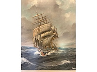 Schilderij “driemaster zeilschip” - afbeelding 2 van  3