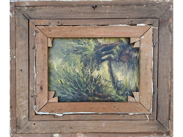 Schilderij, expressionisme, johan, +/- 1930 - afbeelding 5 van  5