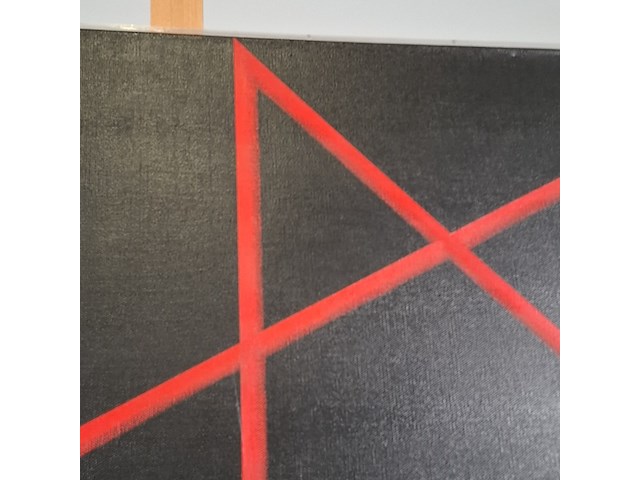 Schilderij, f. timmerman, stepping out of link, 1982 - afbeelding 3 van  14