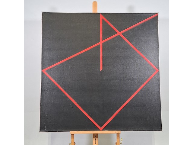 Schilderij, f. timmerman, stepping out of link, 1982 - afbeelding 1 van  14