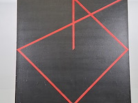 Schilderij, f. timmerman, stepping out of link, 1982