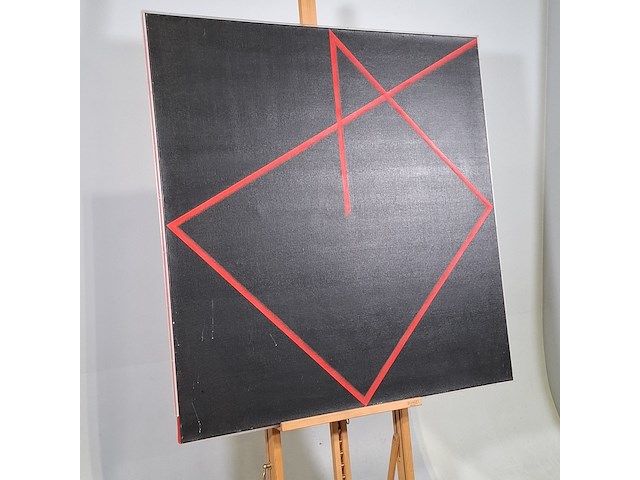 Schilderij, f. timmerman, stepping out of link, 1982 - afbeelding 7 van  14