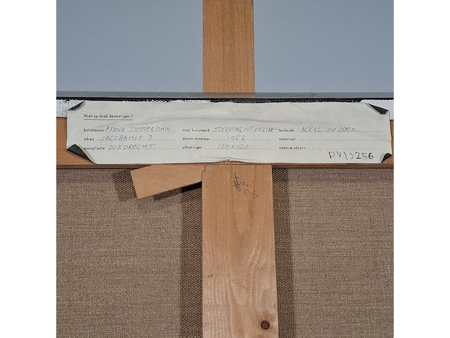 Schilderij, f. timmerman, stepping out of link, 1982 - afbeelding 12 van  14