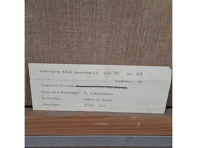 Schilderij, f. v. eyndhoven, comin in focus - afbeelding 6 van  14