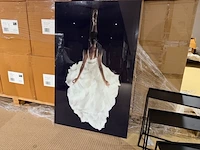 Schilderij gehard glas ballerina homebound