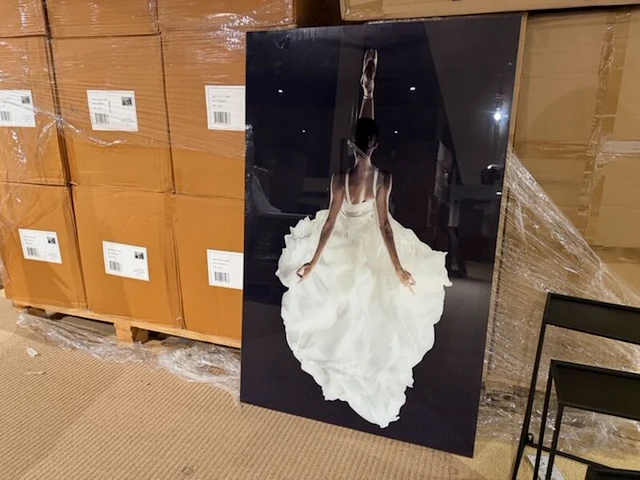 Schilderij gehard glas ballerina homebound - afbeelding 2 van  6