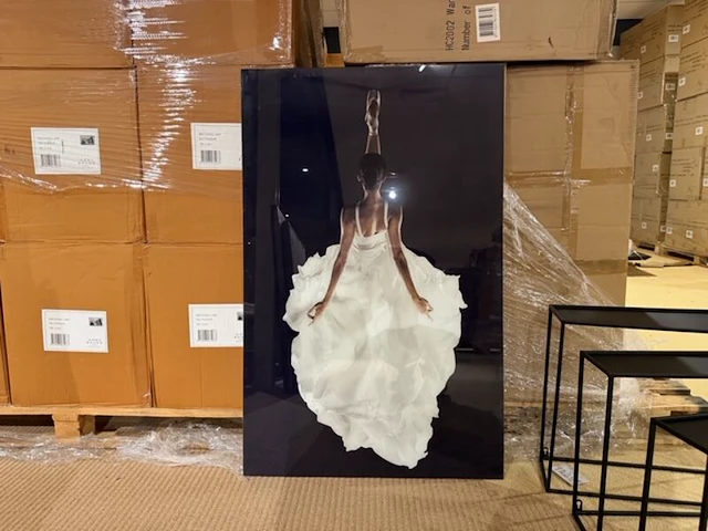 Schilderij gehard glas ballerina homebound - afbeelding 3 van  6
