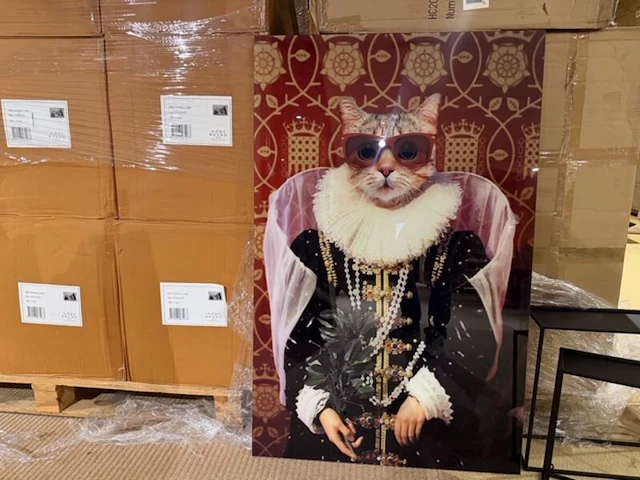 Schilderij gehard glas fancy cat homebound - afbeelding 2 van  5