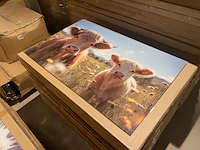 Schilderij gehard glas koeien - afbeelding 2 van  3