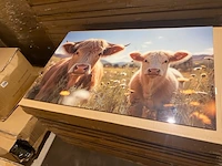 Schilderij gehard glas koeien - afbeelding 3 van  3