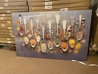 Schilderij gehard glas spices