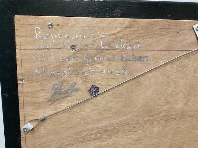 Schilderij gerard luten (charles leickert 1842) - afbeelding 5 van  6