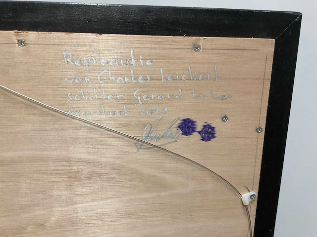 Schilderij gerard luten (charles leickert 1846) - afbeelding 5 van  6