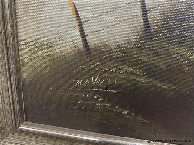 Schilderij getekend h:75 - afbeelding 3 van  3