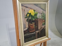 Schilderij, hagen, planten in atelier, 1956 - afbeelding 2 van  7