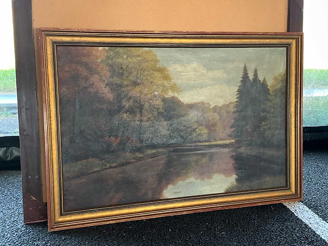 Schilderij herfst landschap - afbeelding 1 van  6