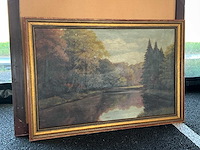 Schilderij herfst landschap - afbeelding 1 van  6